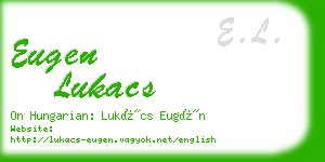 eugen lukacs business card